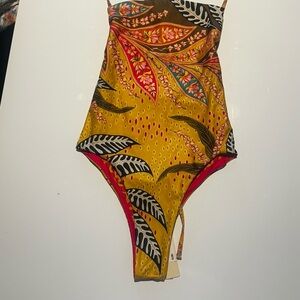 Agua Bendita reversible strappy one piece swimsuit